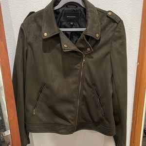 Banana Republic Vegan Suede Moto Jacket